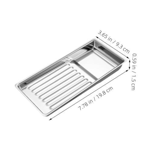 Beatifufu Edelstahl Organizer Tablett für mit Rillen Kompaktes Metalltablett für Beauty Tattoo instrumente Langlebiges Instrumentenablage Tablett für Nagel Schönheitsstudio Beatifufu Edelstahl Organizer Tablett für mit Rillen Kompaktes Metalltablett für Beauty Tattoo instrumente Langlebiges Instrumentenablage Tablett für Nagel Schönheitsstudio von Beatifufu