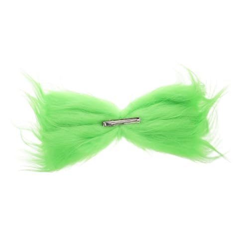 Beatifufu Flauschige Weihnachts-haarspange Mit Rotem Herzen Große Grüne Haarschleife Für Festliche Anlässe Kostümzubehör Und Weihnachtsdeko Einfach Anzubringen Und Vielseitig von Beatifufu