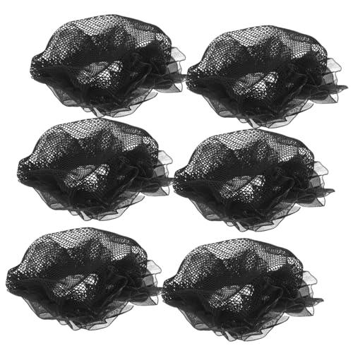 Beatifufu 6stücke Haarnetze Für Dutts Aus Mesh-design Stretch-haarnetze Für Ballett Und Andere Sportarten Praktisch Und Angenehm Zu Tragen Mit Spitze Verziert Für Frauen Und Mädchen von Beatifufu