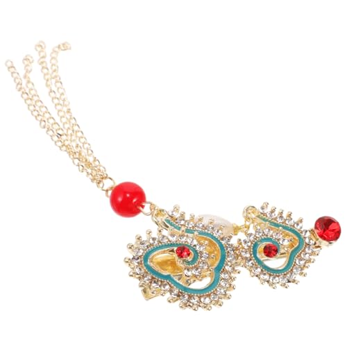 Beatifufu Eleganter Chinesischer Haarklammer mit Tassel Design Haarklammer für Damen Modischer Seitenclip mit Strass und Perlen Geeignet für Hochzeit Alltag und Festliche Anlässe von Beatifufu