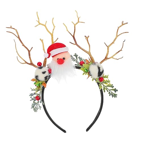 Beatifufu Eleganter Hirschgeweih-kopfschmuck Weihnachtsbaum-zweig-stirnband Für Frauen Und Mädchen Weihnachtsparty-zubehör von Beatifufu