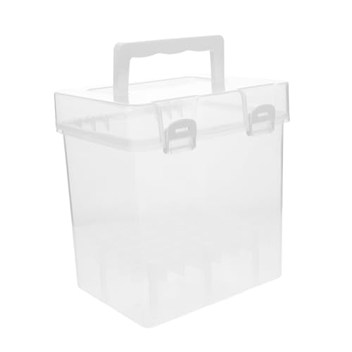 Beatifufu Fächer Kunststoff Aufbewahrungsbox mit Deckel Tragbare Stifte und Bleistift Stationery Box für Künstler und Schüler von Beatifufu