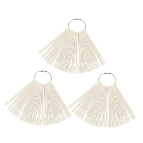 Beatifufu Fanförmige Nagel Farbpalette mit Metallring Künstliche Nagelspitzen für Nageldesign und Maniküre Übung Organizer für Nagellack Farbtöne von Beatifufu