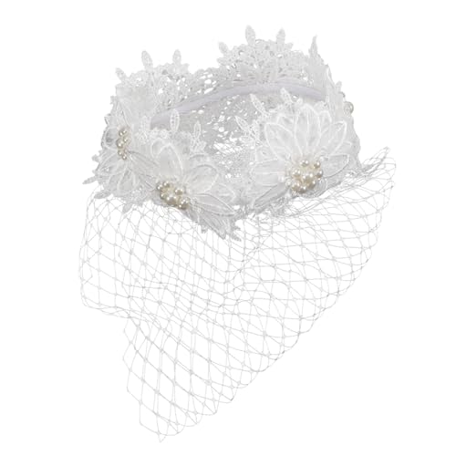Beatifufu Fascinator Haarschmuck Mit Großem Netz-veil Und Luxuriöser Spitzenstickerei Für Hochzeiten Teepartys Und Besondere Anlässe Elegantes Damen-accessoire Für Braut Und Gäste von Beatifufu