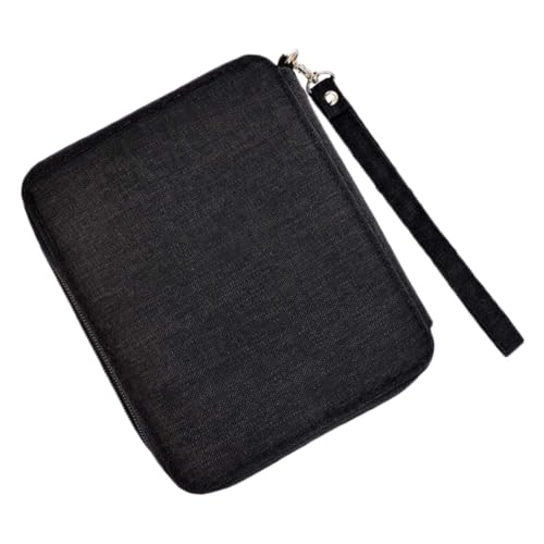 Beatifufu Federmäppchen mit Reißverschluss Oxford Wasserabweisend Stifte Aufbewahrung Malertasche für Schüler Praktisches Stifteetui Schwarzes Mäppchen für Künstler von Beatifufu