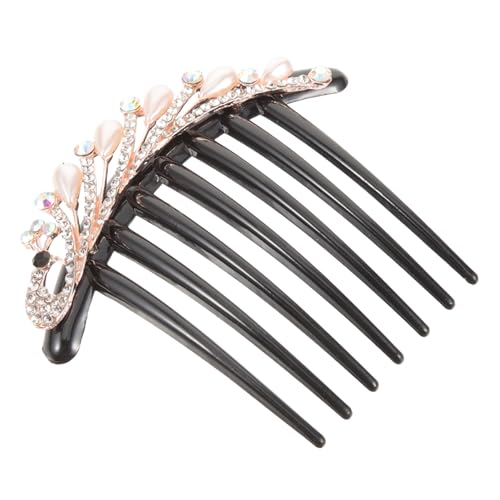 Beatifufu Brautschmuck Haar Kamm Mit Perlen Und Strass Elegantes Haarschmuck Für Hochzeiten Und Besondere Anlässe Dekorativer Seitenscheitel Kamm Für Bräute Und Hochzeitsgäste von Beatifufu