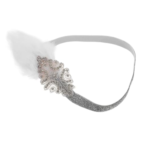 Beatifufu Forehead Headdress Mit Feder Und Strass Leichtes Haarband Für Damen Für Hochzeiten Cosplay Und Festivals Eleganter Kopfschmuck Zartem von Beatifufu