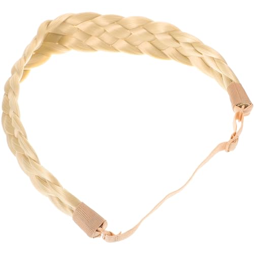 Beatifufu Geflochtenes Elastisches Stirnband für Damen Verstellbarer Haarschmuck Komfortables Vintage Inspiriertes Haarband Geeignet für Kopfgrößen Modisches Accessoire für Alltag und von Beatifufu