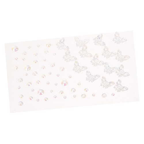 Beatifufu Gesichtsschmuck Aufkleber Selbstklebende Glitzer Edelsteine Sticker für Make-up Augen Juwelen Dekoration Vielseitig für Körper Langlebig und Einfach Anzubringen von Beatifufu