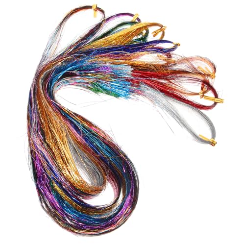 Beatifufu Glitzernde Haarsträhnen Farben mit Rundem Häkelnadel Ring Bunte Lametta Extensions für Frauen Stilvoller Party Look Langlebiges Hautfreundliches Kunststoffmaterial Einfache Beatifufu Glitzernde Haarsträhnen Farben mit Rundem Häkelnadel Ring Bunte Lametta Extensions für Frauen Stilvoller Party Look Langlebiges Hautfreundliches Kunststoffmaterial Einfache von Beatifufu