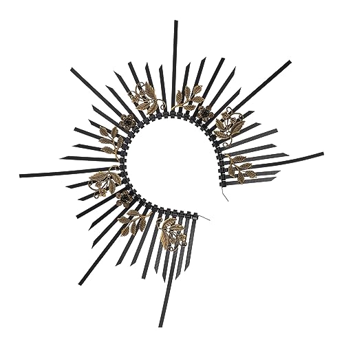 Beatifufu Gothic Party Stirnband Dekorativer Haarreif aus Metall Multifunktions Haarband für Mädchen für Hochzeiten und Feiern Bequeme Kopfbedeckung von Beatifufu