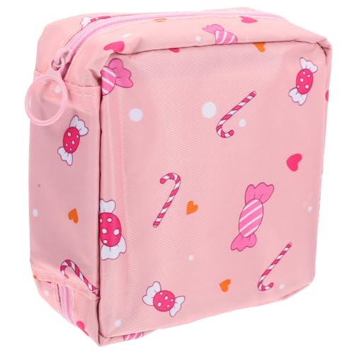 Beatifufu Große Kapazität Hygiene Beutel Sanitary Holder Period Pouch aus Robustem Material Dicke Damenbinden Aufbewahrungstasche mit Lieblich Zartem Design für Teenager Mädchen und von Beatifufu
