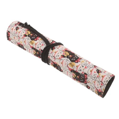 Beatifufu Großes Canvas Pinselrolle Federmäppchen mit Bindeband Langlebiger Kunstbeutel für Schule und Büro Multifunktionale Federtasche zum Aufrollen für Pinsel Stifte und Kalligraphie Beatifufu Großes Canvas Pinselrolle Federmäppchen mit Bindeband Langlebiger Kunstbeutel für Schule und Büro Multifunktionale Federtasche zum Aufrollen für Pinsel Stifte und Kalligraphie von Beatifufu