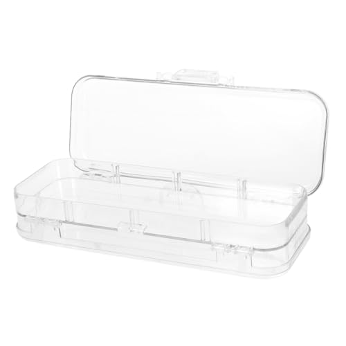 Beatifufu Großes Federmäppchen aus Robustem Abs Transparente Doppelschichtige Aufbewahrungsbox mit Großer Kapazität Praktische Stiftebox für Schüler zur Ordentlichen Organisation von von Beatifufu