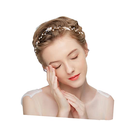 Beatifufu Perlendiadem Haarband Handgefertigt Kristall Brautschmuck Für Hochzeit Damen Haarschmuck von Beatifufu