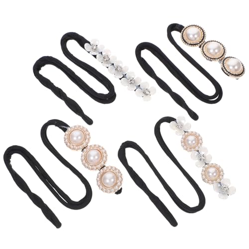 Beatifufu Haarknoten-maker mit Blumenmuster Fauler Lockenwickler Haarknoten-former Styling-tool Dutt-zubehör für Frauen und Mädchen Schulparty 4 Stück von Beatifufu