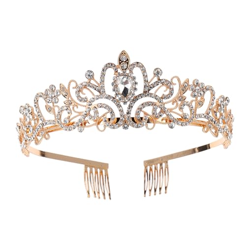 Beatifufu Kronen-kopfschmuck Mit Kämmen Schmuck Für Hochzeit Party Geburtstag Kronen Kopfbedeckungen von Beatifufu