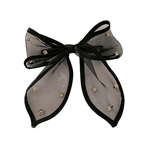 Beatifufu Vintage Strass Haarschleife Clip Große Haarschleife Für Frauen Und Mädchen Handgefertigte Haarnadel Für Partys Reisen Und Alltag Sicherer Halt Nicht Schädlich Für Haar von Beatifufu