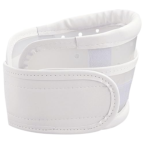 Beatifufu Haltungshalsband für Hals, Auspuff, Haltungshalterung für Herren, Nackenstütze, Haltungsbandage für Männer, Halsbandage, Halswirbeltraktion, PVC, feste Halterung, weiß, atmungsaktiv von Beatifufu