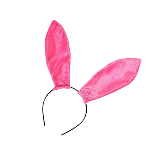 Beatifufu Cosplay Haarreif Mit Hasenohren Eleganter Haaraccessoire Für Kostümpartys Und Aufführungen Pinke Stilvolle Kopfbedeckung Für Erwachsene von Beatifufu