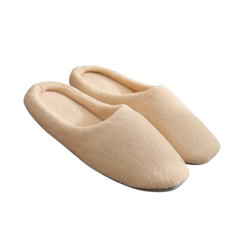 Beatifufu Hausschuhe Damen Herren Hotel Slippers Innenbereich Rutschfest Dicke Fleece Pantoffeln Angenehm Waschbar Geeignet von Beatifufu