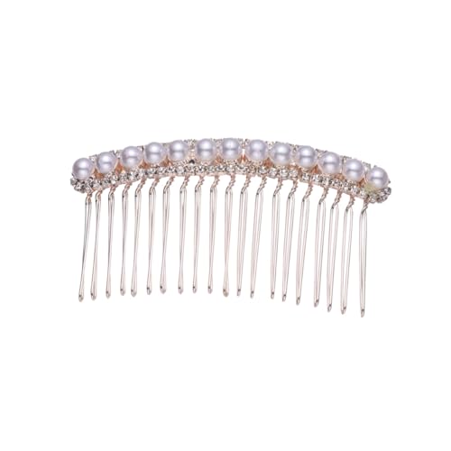 Beatifufu Hochzeit Haarkamm mit Perlen und Strass Legierung Haarschmuck für Braut und Blumenmädchen Eleganter Schmuck für Besondere Anlässe Feines Design Langlebig und Stilvoll von Beatifufu
