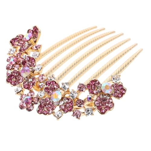 Beatifufu Hochzeits haarkamm mit Funkelnden Kristallen Dekorativer Brautschmuck für Hochsteckfrisuren Leichter Haarkamm für Damen Modischer Strass haarschmuck für Hochzeit und Party von Beatifufu