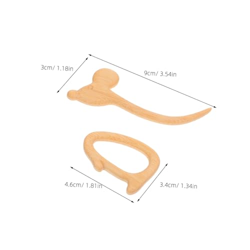 Beatifufu Holz Brosche mit Mausmotiv Nachhaltiger Holz Anstecker Multifunktionaler Tier Pin für Damen Vintage Brosche für Jacken Schals Pullover Rucksäcke und Kreative Outfits von Beatifufu