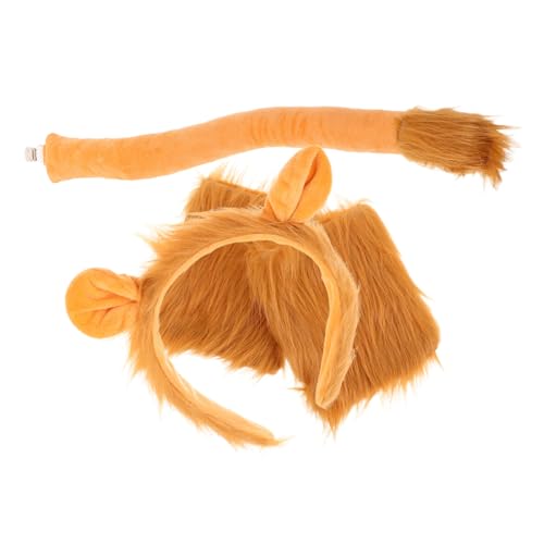 Beatifufu 1satz Tierkostüm Set Furry Lion Kopfband Und Handschuhe Für Cosplay Ostern Und Partys Niedliches Zubehör Für Mädchen Und Erwachsene Und Warm von Beatifufu