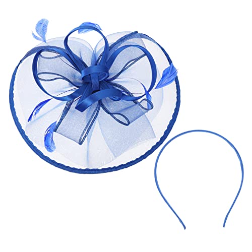 Beatifufu Fascinator-hut Netz-kopfbedeckung Für Frauen Hochzeit Feder-stirnband Teeparty-hut Netz-kopfbedeckung von Beatifufu