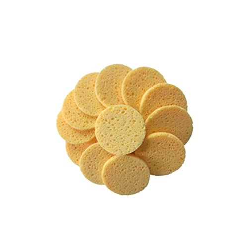 Beatifufu 20stücke Hautfreundliche Make-up-baumwollschwämme Wattepads Make-up-entferner-pads Runde Pads Schwammkissen Für Gesichtsreinigung Und Komprimierte Zellulose Hautfarbe von Beatifufu