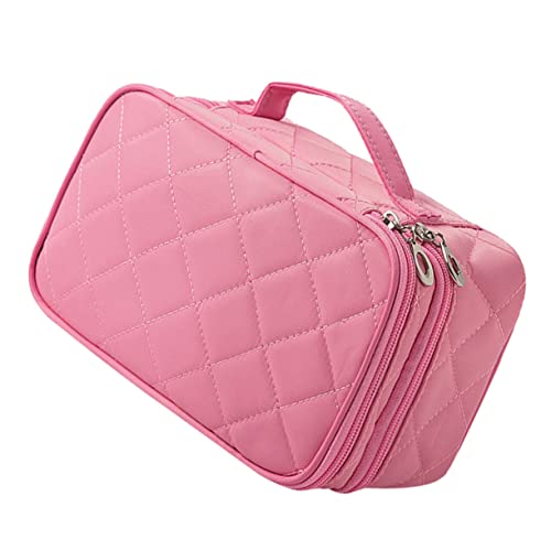 Beatifufu 1stück Doppel-Layer Kulturbeutel Für Reisen Wasserfester Makeup Organizer Mit Spiegel Große Kapazität Für Damen Und Herren Für Reisen Und Zuhause von Beatifufu