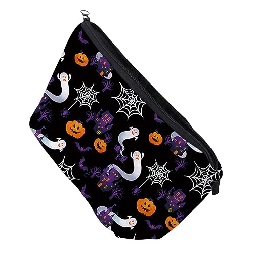 Beatifufu Makeup Bag Mit Digitalem Druck Für Damen Tragbare wasserdichte Kosmetiktasche Im Halloween-Design Für Und Aufbewahrung Von Make-up Und Toilettenartikeln von Beatifufu