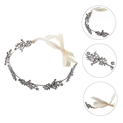 Beatifufu Kristallbesetztes Braut Tiara Haar Schmuck Stirnband Hochzeitszubehör Foto Requisiten Schmuck aus Legierung und Strass für Hochzeit Party Abschlussball und Jubiläum von Beatifufu
