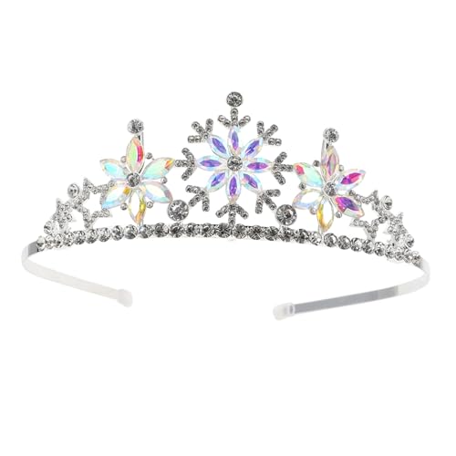 Beatifufu Krone Haarband Schneeflocken Design Legierung Tiara Haarreif für Geburtstag Party Cosplay Kleinkinder von Beatifufu
