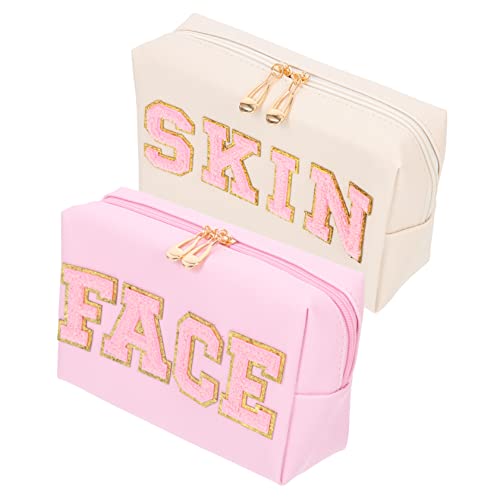 Beatifufu 2stücke Kosmetik-Zipper-Taschen Wasserfeste Make-up-Beutel Für Praktische Toilettenartikel-aufbewahrung Kreative Für Damen Und von Beatifufu