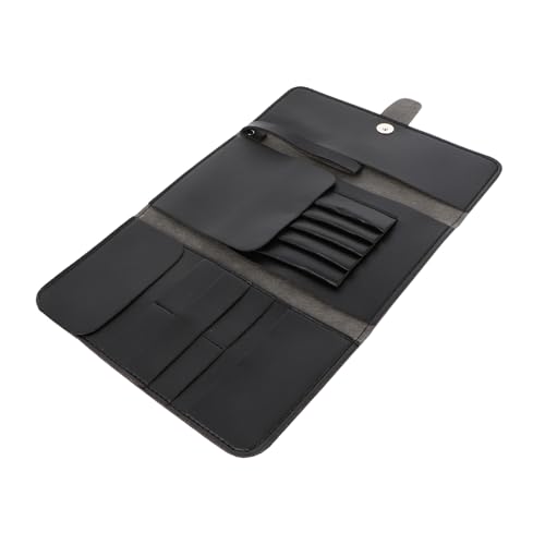 Beatifufu Leder Haarscheren Tasche Friseurtasche Organizer für Haarstyling Werkzeuge Multifunktional Kompakt und Reisefreundlich für Friseure und Beauty Profis von Beatifufu