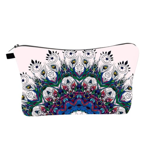 Beatifufu 1stück Multifunktionale Mandala Kosmetiktasche Wasserabweisender Make-up Organizer Für Reisen Toilettenartikel Und Kosmetik Mit Großem Stauraum Und Robustem Reißverschluss von Beatifufu
