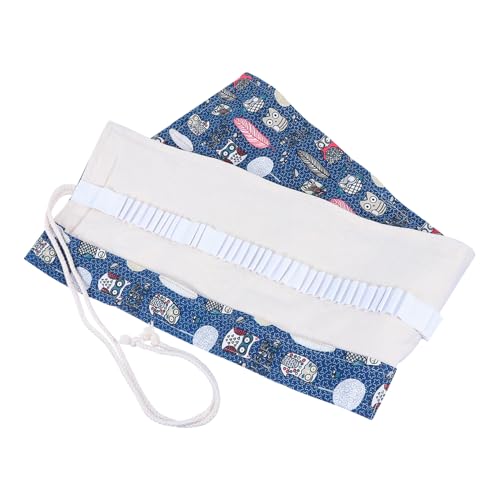 Beatifufu Leichtes Canvas Federmäppchen mit Eulen Motiv Fächer Handgefertigte Stifterolle Langlebig und Staubgeschützt als Pencil Organizer für Schule und Künstler Beatifufu Leichtes Canvas Federmäppchen mit Eulen Motiv Fächer Handgefertigte Stifterolle Langlebig und Staubgeschützt als Pencil Organizer für Schule und Künstler von Beatifufu