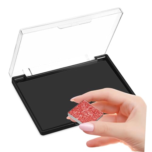 Beatifufu Magnetische Lidschattenpalette Leer mit Transparentem Deckel Robuster Make Up Aufbewahrung Magnetische Ablage für Lidschatten und Depotting Platzsparendes Kosmetik Organizer von Beatifufu