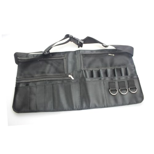 Beatifufu Make Up Pinsel Gürtel Tasche mit Verstellbarem Vielseitiger Mehrfach Taschen Organizer für Werkzeuge Tragbare Kosmetiktasche für Profis und Studioeinsatz Schwarz von Beatifufu