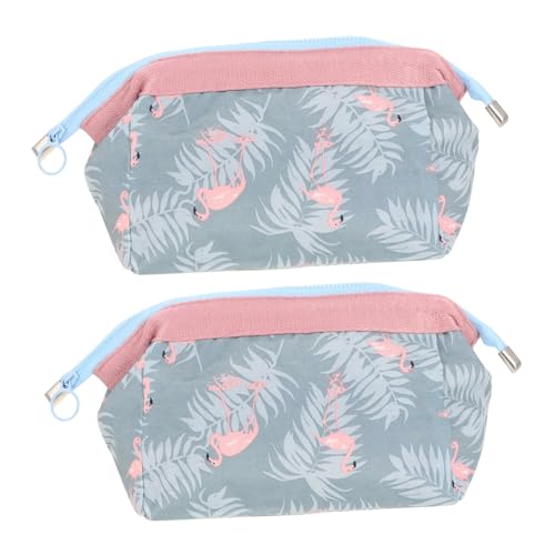 Beatifufu 2stücke wasserdichte Kosmetiktasche Im Flamingo-Design Multifunktionale Reise-toilettentasche Für Make-up Und Persönliche Pflegeprodukte Großer Stauraum Für Damen von Beatifufu