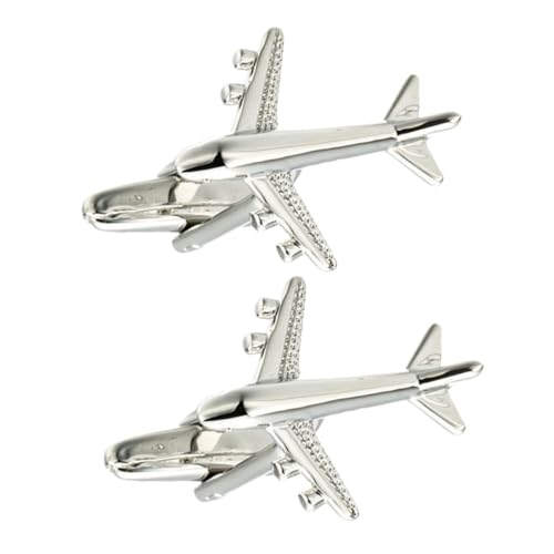 Beatifufu Manschettenknöpfe Herren Flugzeug Design Kupfer Business Accessoire Langlebige Cufflinks für Anzug und Hemd Schmuck Dekoration von Beatifufu
