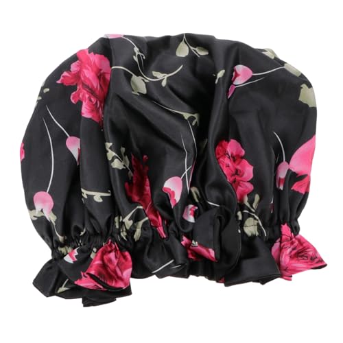 Beatifufu Schlafmütze Für Damen Satin-haarhaube Mit Elastischem Rand Schützt Haar Vor Verknoten Hält Feuchtigkeit Für Kurzes Langes Dünnes Und Dickes Haar Zum Waschen Und Baden von Beatifufu