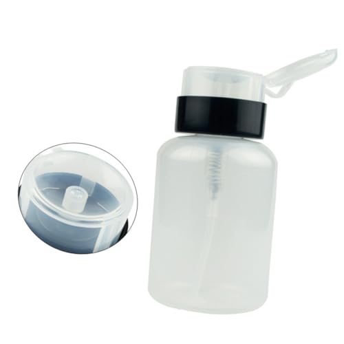 Beatifufu Nagellackentferner Flasche mit Druckpumpe und Sicherem Verschluss Kunststoff Pumpspender für Nagelreiniger und Makeup Entferner Praktische Reise Toilettenartikel von Beatifufu
