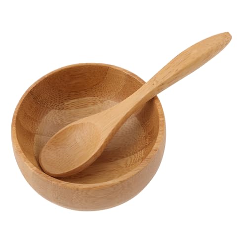 Beatifufu Natürliches Hautpflege DIY Gesichtsmaskenrühren Leichtes Mischschälchen mit Löffel Umweltfreundliches Make up Werkzeug für Tägliche Schönheitsanwendung von Beatifufu