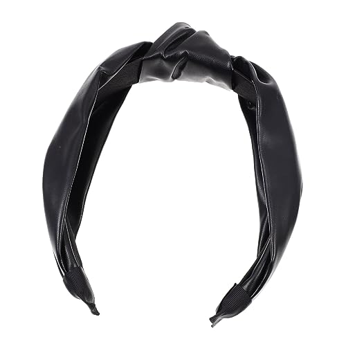 Beatifufu PU Leder Haarband Breit Antirutsch Geknotet Leichter und Langlebiger Haarreifen für Damen Modischer Stirnband Haarschmuck Vielseitig für Nasses und Trockenes Haar Geeignet von Beatifufu