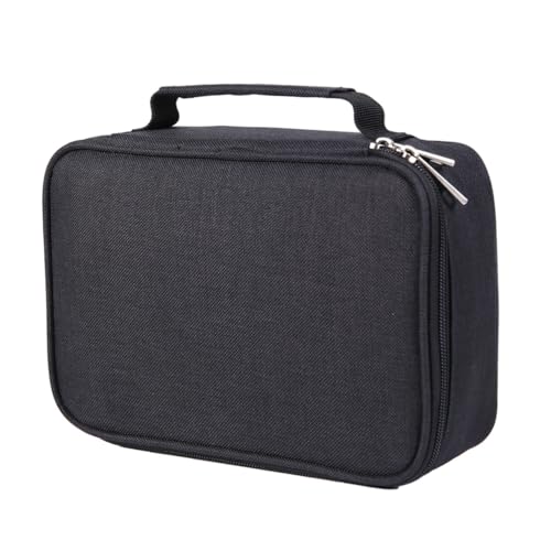 Beatifufu Pencil Bag Große Kapazität Vier Schichten Quadratisch Schwarz Multifunktional Für Schule Kunst Büro Mädchen Jungen Erwachsene von Beatifufu