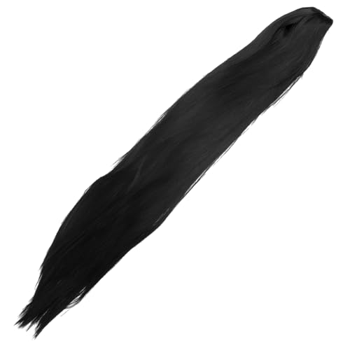 Beatifufu Perücke Damen Schwarz Haarperücke Glatte Haare Cosplay Perücke Haare Hitzebeständigste Kunstfaser Mit Hitzegerät Styling von Beatifufu