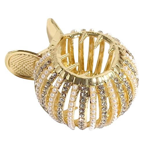 Beatifufu Hochwertige Haarspange Mit Perlen Und Strass Für Hohe Pferdeschwänze Dekorative Haarclips Für Frauen Für Besondere Anlässe Und Täglichen Gebrauch von Beatifufu